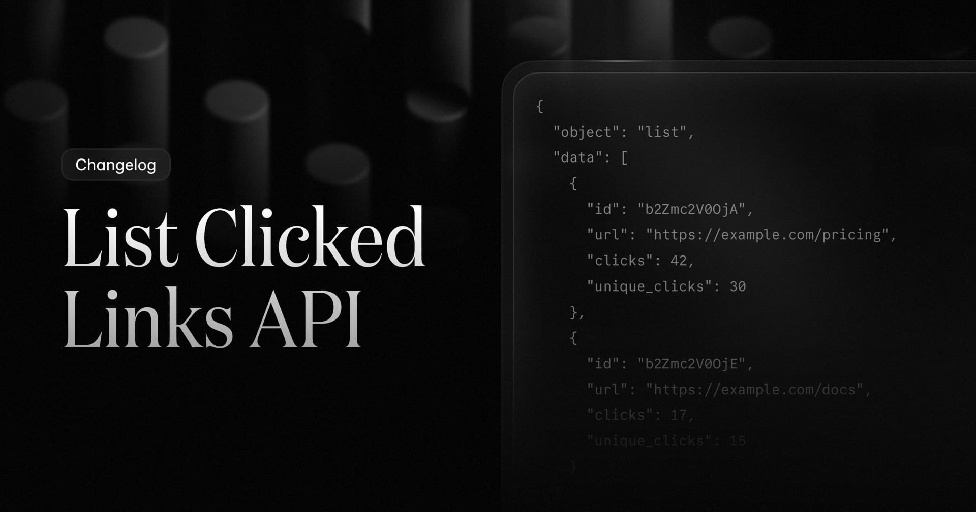 List Clicked Links API