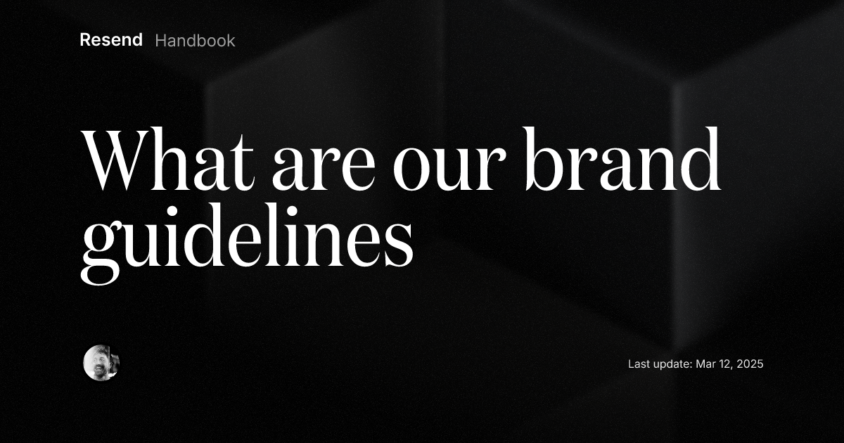 What are our brand guidelines